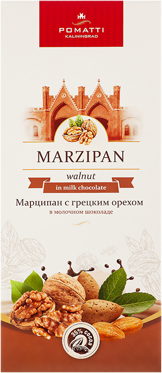 Марципан с грецким орехом